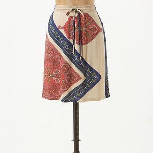 Leifnotes Anthropologie stretch bandana skirt